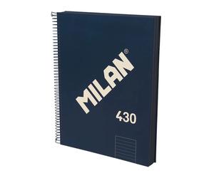 Milan Quaderno A Spirale A4 Con Copertina Rigida E Carta A Righe 120 Fogli 7 Mm