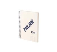 Milan Quaderno A Spirale A5 Con Copertina Rigida E Carta A Righe 80 Fogli 7 Mm