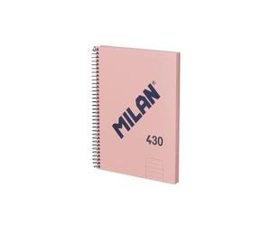 Milan Quaderno A Spirale A5 Con Copertina Rigida E Carta A Righe 80 Fogli 7 Mm