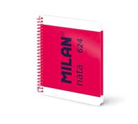 MILAN® Quaderno A5 a spirale e copertina rigida, 80 fogli bianchi da 95 g/m², collezione nata® 624 since 1918, rosa