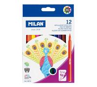 Milan Scatola 12 Colori Fini Punta Serpenti