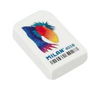 Milano 4018 Rettangolare Cancella in gomma - Briciola di pane - gomma sintetica - colore bianco - disegni assortiti