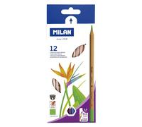 Milan Scatola Da 12 Matite Colorate Esagonali Con Mina Spessa Ø 3.5 Mm