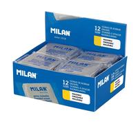 Milan Scatola Di 12 Gomme Modellabili Speciali Per Belle Arti Di Grafite E Carboncino (avvolte)