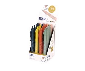 MILAN® Scatola espositrice 20 penne P1 Lava, inchiostro blu