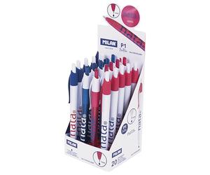MILAN® Scatola espositrice 20 penne P1 nata® 624, inchiostro blu