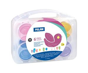 Milan Set 6 Colori Metallizzati Per Dipingere Con Le Dita 100ml