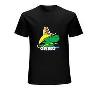 MILAN SPRING Mens T-Shirt Grisu 'Veiss Firefighter Fireman Vintage Carousel Firedamp Black XL