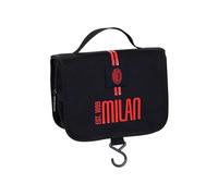 Milan Trousse Ragazzi Seven, Rosso Nero, Con Maniglia, Viaggio e Tempo Libero