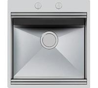 Foster Lavello una vasca 1031 050 finitura acciaio inox da 48.6x52 cm