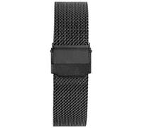 milanese 2 pezzi Milan Watch Band 10MM 12MM 14MM 16MM 17MM 18MM 19MM 20MM 21MM 22MM Larghezza Ara Smart Watch Watch Strap- Rilascio Rapido - 304 Acciaio Inossidabile (Color : Noir, Size : 20MM)