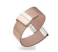 MILANESE DUBABLE CANDA PER ASUS VIVOWATCH ZENWATCH a 2 volte Bracciale di sostituzione della fascia di orologio per orologio per LG W100 W110 W150 (colore: oro rosa, dimensioni: per Asus Vivowatch)