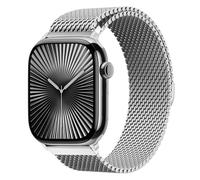 Milanese Ricambio Magnetico Cinturino per Apple Watch Ultra/2 49mm 46mm 45mm 44mm 42mm 41mm 40mm 38mm,Milanese Acciaio inossidabile Maglia Metallo Cinturini per Apple Watch 10 9 8 7 6 5 4 3 SE/2