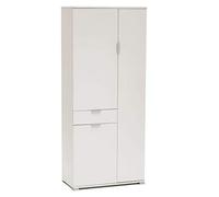 milani home - armadio con 3 ante e un cassetto per soggiorno cucina bagno fatto in Italia cm 75x38x174 h