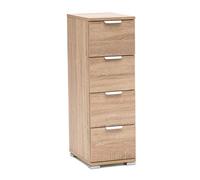 milani home cassettiera 4 cassetti per Soggiorno Cucina Bagno Fatto in Italia cm 27x38x85 h