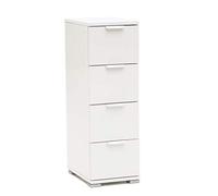 milani home cassettiera 4 cassetti per Soggiorno Cucina Bagno Fatto in Italia cm 27x38x85 h