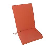 milani home - cuscino medio seduta e schienale, Sanaty, sfoderabile con lacci, poliestere, arancione, 90 x 40 x 4 cm