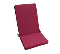 milani home - cuscino medio seduta e schienale, Sanaty, sfoderabile con lacci, poliestere, magenta, 90 x 40 x 4 cm