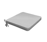 milani home - Cuscino in poliestere sfoderabile e idrorepellente di design per esterno giardino cm 45 l x 50 p x 4 h - Grigio