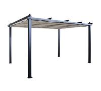 Milani Home - gazebo da giardino Aron, 3 x 4 m, in alluminio, antracite