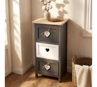 milani home GENESIS - mobiletto in legno con cassetti