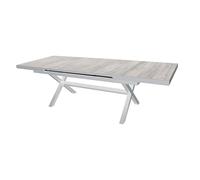 milani home GRES - tavolo da giardino allungabile in alluminio e gres