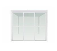 Milani Home - Laterale in policarbonato per pergola bioblimatica 3 m cm 270 l x 3 p x 238 h - Bianco