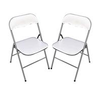 milani home LUCIE - sedia pieghevole salvaspazio set da 2 opaca