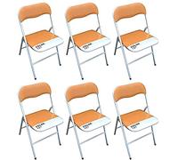 milani home LUCIE - sedia pieghevole salvaspazio set da 6 bicolor