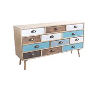 Milani Home ADELINE cassettiera 12 cassetti multicolor 120x36,5x67 colore Multicolor - 72885859