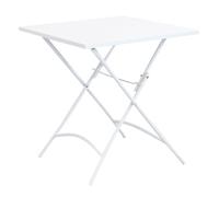 milani home ROMANUS - tavolo da giardino quadrato pieghevole in ferro