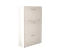 scarpiera 3 ante a ribalta cm 59x25x105 h Colore: Bianco
