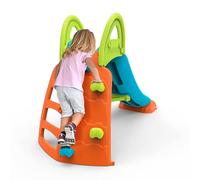 Milani Home - scivolo con arrampicata per esterno giardino 134 x 34 x h 80 cm - Blu