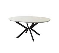 milani home - Tavolo da Pranzo Rotondo allungabile di Design cm 120 l x 120 p x 76 HDI coloreGrigio
