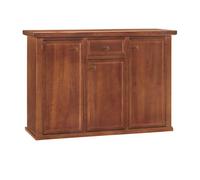 Credenza Tinta Noce 120x40x88 Per Interno Sala Da Pranzo Salotto Cucina Ufficio Massello Arte Povera