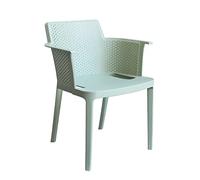 MilaniHome.it - Poltrona in plastica per esterno giardino interno sala da pranzo colorata polipropilene
