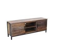 MilaniHome.it - Porta TV Moderno in Legno di Design Moderno per Salotto Cucina Sala da Pranzo cm 150x40x55 HDI coloreMarrone