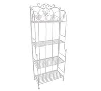 ELEONORE - scaffale 4 piani stile provenzale in ferro verniciato