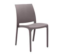 Milani Home – Sedia da giardino in plastica – Design moderno – Colorata
