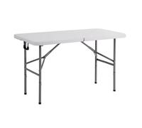 MilaniHome.it - Tavolo Catering Pieghevole Rettangolare in Metallo E ABS Bianco 120x60 per Ristorante Matrimoniodi coloreBianco