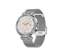 (Milano acciaio-argento) Orologio intelligente Bluetooth con schermo da 1,27 pollici, meteo, sonno,