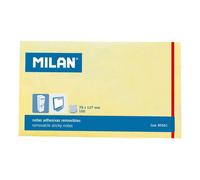 MILANO BLOC di 100 banconote adesivo - rimovibile - 76 mm x 127 mm - colore giallo chiaro NEW