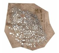 MILANO - CITY ART DESIGN - MAPPA IN PELLE DI CITTA' (59X43 CM) - AA.VV. -