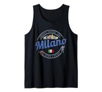 Milano con Skyline Italia Moda Vintage Lombardia Souvenir Canotta