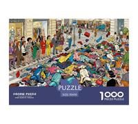 Milano Fashion Week affollata Puzzle in Legno Impermeabile DIY Puzzles Da 1000 Pezzi Per Adulti Colorati Per Decorazioni Domestiche