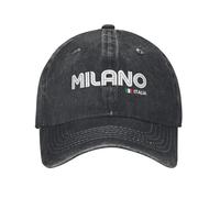 Milano Italia (2) Cappellino da Baseball Casual Estivo con Visiera Parasole, Sport all'Aria Aperta, Snapback, Uomo, Adulto, Classico