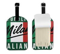 Milano, Italia Stampa 10,9 x 7 cm Etichette carine Elegante Bagaglio Tag Valigia Elegante Accessori Da Viaggio