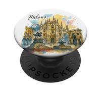 Milano Italia Viaggi classici di tutti i giorni PopSockets PopGrip Adesivo