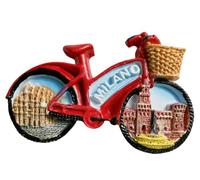 Milano Italia Viaggio Souvenir 3D Magnete Frigorifero Attrazioni Città Frigorifero Magnete Decorativo Tridimensionale Casa Cucina Decorazione