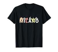 Milano Luoghi di interesse & Colori - Milano Cityscape Maglietta